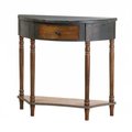 Accent Plus Accent Plus 10018394 Wood Half Moon Hall Table 10018394